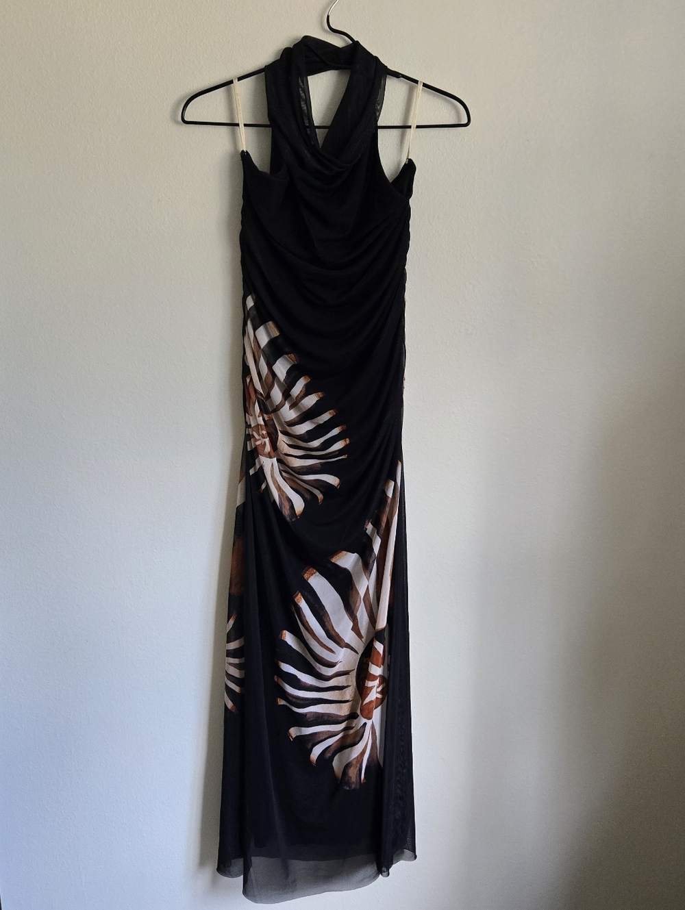 New Farm Rio Halter Goth Nautical Amonite Dress M - Picture 4 of 10